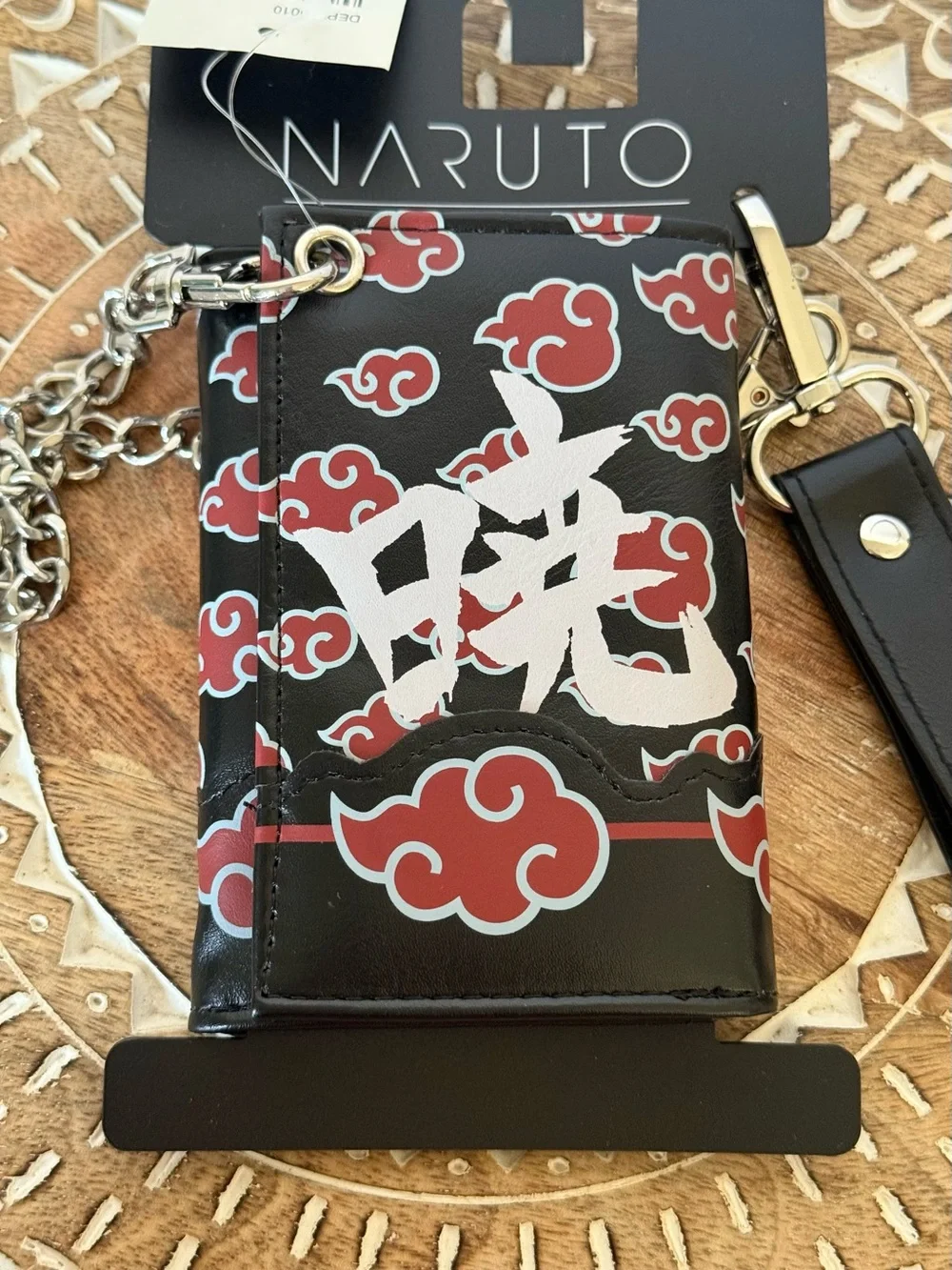 Naruto Shippuden Akatsuki Clouds Trifold Wallet Wristlet New